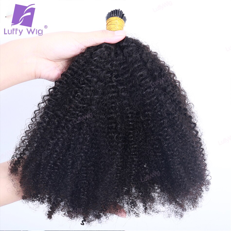I tip Hair extension Sassy Kinky Curly  θ ũ ũ  4B 4C I tip Afro Curly Remy Hair For Women
